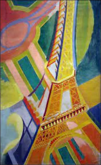 À partir de 1909, quel artiste peint une série de tableaux représentant la tour Eiffel disloquée ?