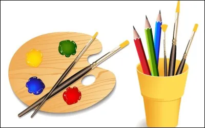 Stéphanie doit réaliser un joli tableau avec des éléments qu'elle a trouvés dehors. Elle est en cours...