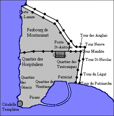 Le 13 mars 1291, les pèlerins passèrent à l'action dans la ville même. Le sultan Al-Ashraf Khalil ne se contenta pas d'excuses. Il rompit la trêve et assiégea Saint-Jean-d'Acre le 5 avril 1291.
Qu'avaient fait les pèlerins pour en arriver à une telle situation ?