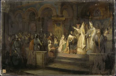Ce 27 juillet, Pépin dit "le Bref" est sacré roi des Francs par le pape : c'était en ...