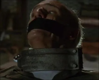 Qu'est-ce qu'il y a contre les tempes de l'homme qu'il trouve enchan dans ce lieu ?