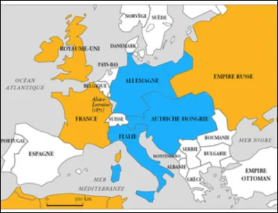 Quel pays fait partie de la Triple-Alliance ?