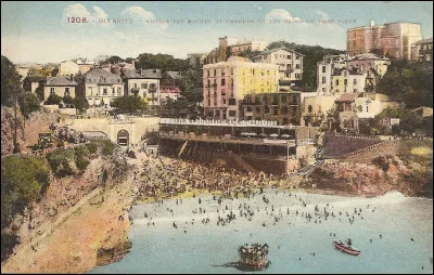 Quel est le nom du quartier de Biarritz dans lequel on trouve l'église Sainte-Eugénie et le port de pêche ?