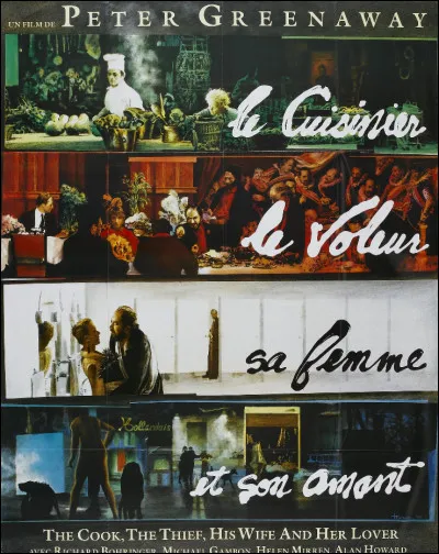 En quelle année est sorti, en France, le film intitulé "Le Cuisinier, le voleur, sa femme et son amant" ?