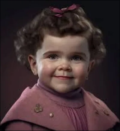 Le rose, les chats, les assiettes avec des chats, des portraits avec des chats, les nœuds papillons roses des chats... 
Qui est cette diabolique petite fille ?