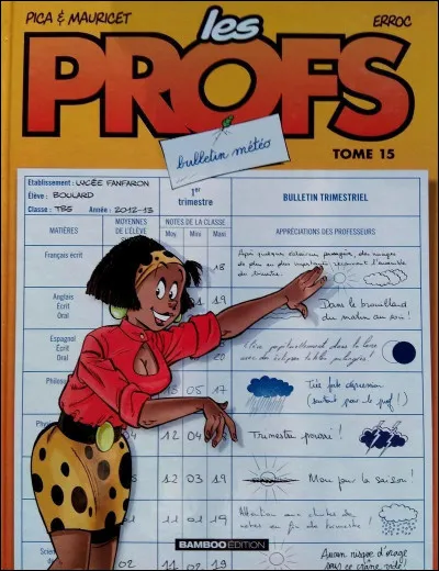 Comment s'appelle la prof de français ?