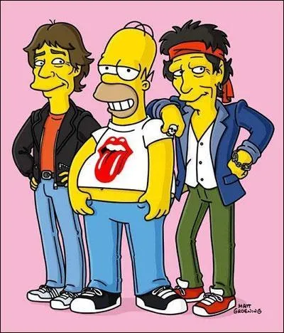 Lors d'un stage de rock, Homer a pour professeurs, Mick Jagger et Keith Richards, clbres membres des...