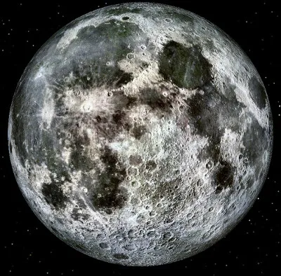 De quoi sont composées les grandes taches foncées à la surface de la Lune ?
