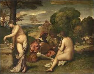 ''Le Concert champêtre'' est un tableau Renaissance peint vers 1509. Quel artiste a exécuté cette huile sur toile ?