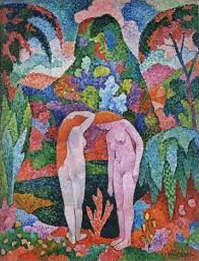 Quel peintre a exécuté, en 1905, ce tableau intitulé ''Deux nus dans un paysage exotique'' ?