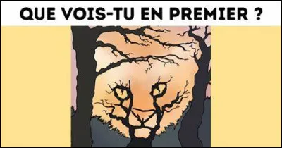 Vois-tu quelque chose ? Si oui, qu'est-ce que c'est ?