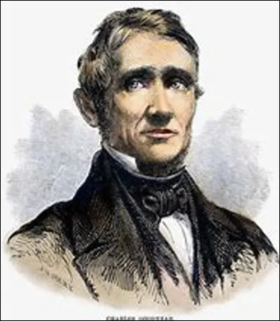 Charles Goodyear, chimiste américain, inventeur de la vulcanisation et aussi l'inventeur du préservatif en1880.
