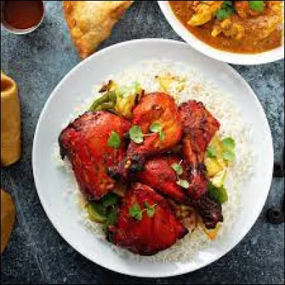 De quel pays le poulet tandoori est-il originaire ?