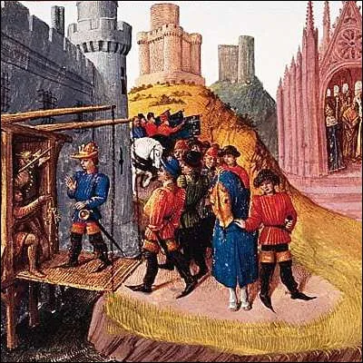 Lors de quelle activité typique du Moyen Âge a-t-on le plus de chances de voir une quintaine ?