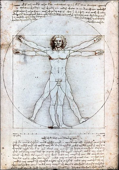 Complétez le titre de dessin de Léonard de Vinci : ''L'Homme de...".