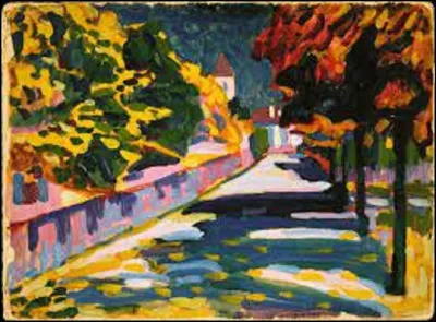Quel peintre a réalisé, en 1908, cette huile intitulée ''Automne en Bavière'' ?