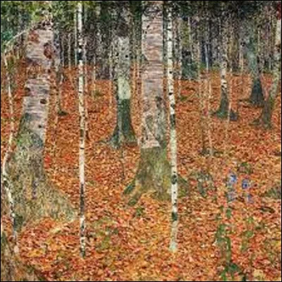 Et on clôt ce quiz en cherchant un symboliste. En 1903, quel artiste a réalisé cette toile nommée ''Forêt de bouleaux en automne'' ?