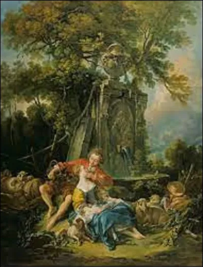 Tableau datant de 1749, ''Un Automne pastoral'' est une toile réalisée par un rococo. De ces trois membres, lequel a exécuté cette peinture ?
