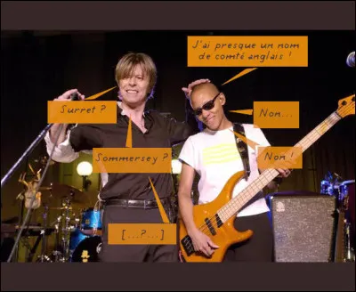 Compagne de route - à la basse comme au chant ou à... la clarinette ! - de Tears for Fears, de David Bowie durant plus de 20 ans et, après la disparition de ce dernier, de M, c'est ... [Complétez !]