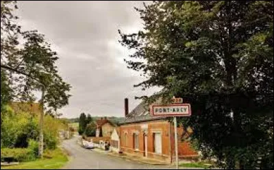Village de l'arrondissement de Soissons, Pont-Arcy se situe en région ...