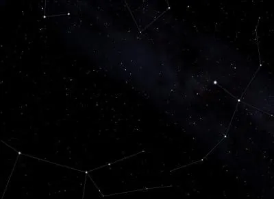 Quelle constellation manque au centre de l'image ?