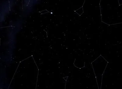 Quelle constellation manque au centre de l'image ?