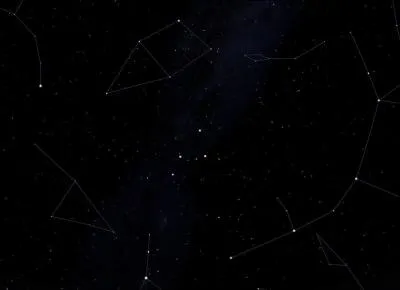 Quelle constellation manque au centre de l'image ?