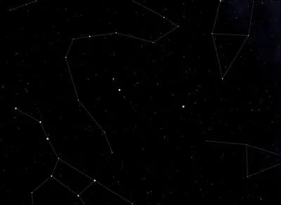 Quelle constellation manque au centre de l'image ?