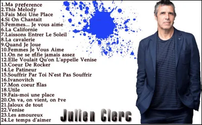 Quelle est cette chanson d'amour de 1978, interprétée par Julien Clerc ?