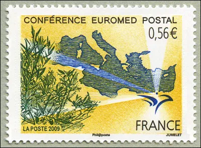 EUROMED Postal se compose de membres de deux Unions restreintes : La Commission arabe permanente des postes* ainsi que de PostEurop (Albanie, Croatie, Chypre, Espagne, France, Grèce, Italie, Malte, Monaco, Portugal, Slovénie et Turquie). Un pays européen bordant cette mer n'y figure pas : Lequel ?