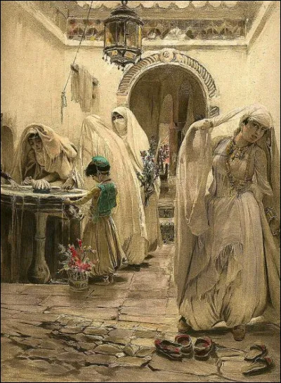 Qui a peint "La fontaine du harem" ?