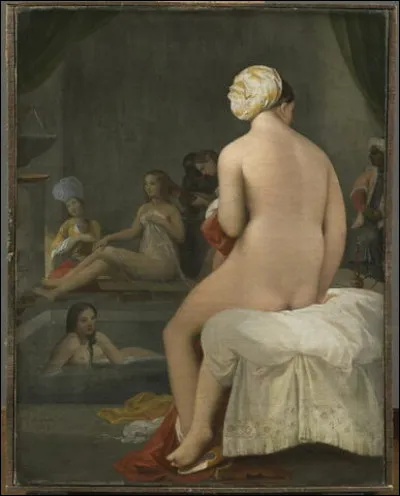 Qui a peint "La petite baigneuse, intérieur de harem" ?