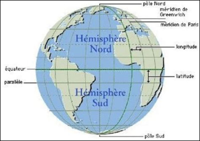 Dans quel hémisphère de la Terre se trouve la France ?
