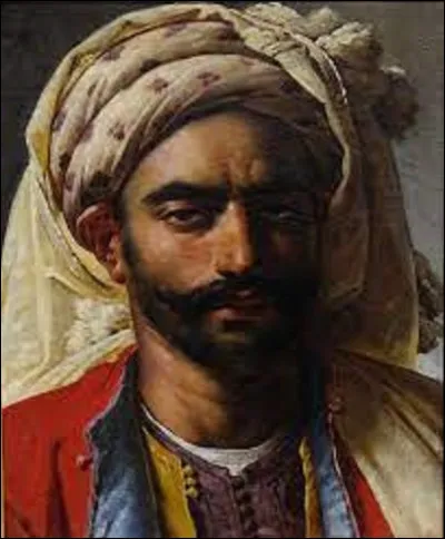 Huile sur toile datant de 1819, ''Portrait de Mustapha'' est une peinture néoclassique. Quel peintre a réalisé ce portrait ?