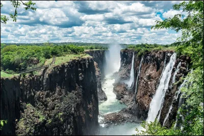 Quel pr&eacute;nom f&eacute;minin porte ces chutes qui se situent entre la Zambie et le Zimbabwe ?