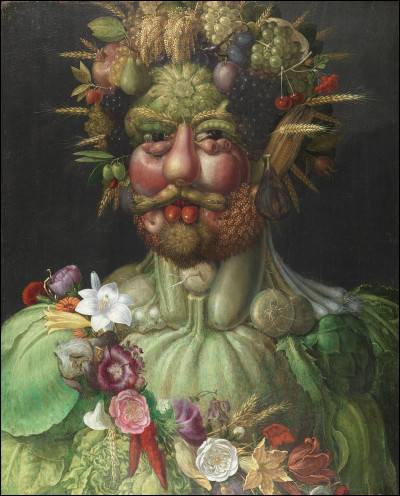 Quel est le nom de ce peintre qui réalise des portraits avec des légumes ?