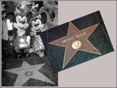 En quelle année Mickey Mouse reçoit-il son étoile sur le Walk of Fame d'Hollywood ?