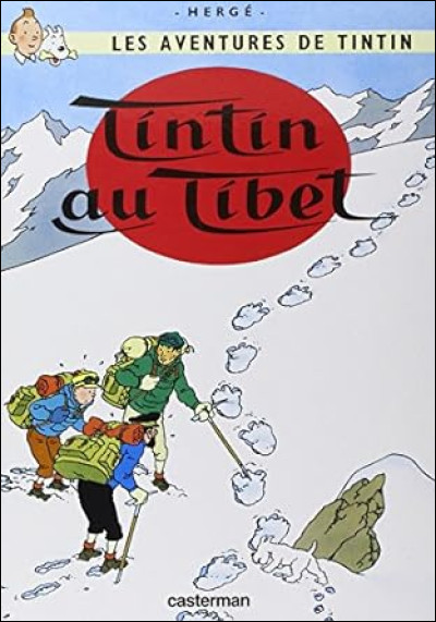 Comment s'appelle le guide sherpa que l'on peut voir sur la couverture de l'album ''Tintin au Tibet'' ?