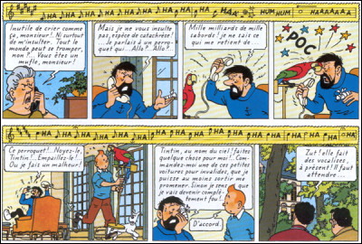 Outre Milou, quel animal est présent sur la couverture de l'album ''Les Bijoux de la Castafiore'' ?