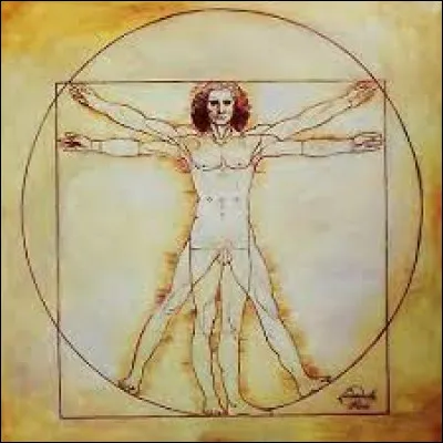 Qui est l'homme de Vitruve représenté sur le cliché ci-dessus ?