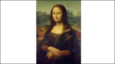 À propos du tableau ''La Joconde'', où est la signature sur le tableau ?