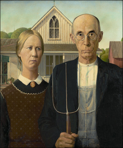 Par quel artiste le tableau "American Gothic" a-t-il été peint ?