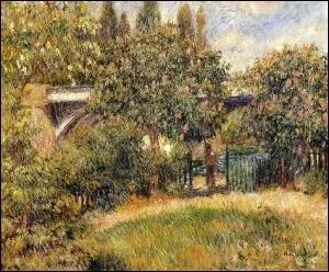 Quel peintre a reprsent 'Le pont du chemin de fer  Chatou' situ dans le dpartement des Yvelines ?