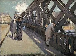Quel peintre a reprsent 'Le pont de l'Europe' de Paris ?