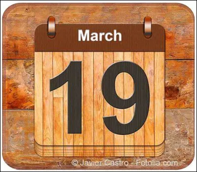 Le 19 mars, c'est...