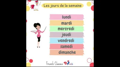 Quel est ton jour préféré de la semaine ?