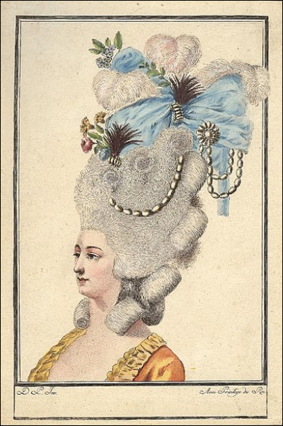 Comment appelle-t-on la coiffure créée en France par Léonard, et popularisée par Marie-Antoinette ?