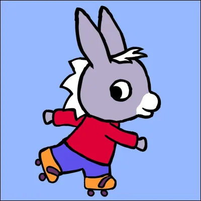 Qui est ce petit âne gris, personnage de dessin animé ?