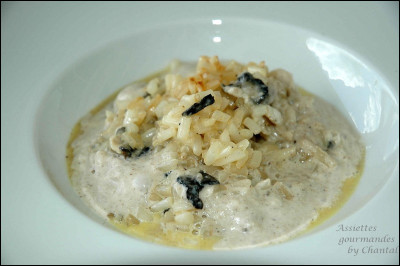Qu'est-ce qui accompagne le risotto au soja de Thierry Marx ?