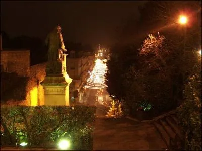 Quelle statue d'inventeur domine le vieux Blois ?